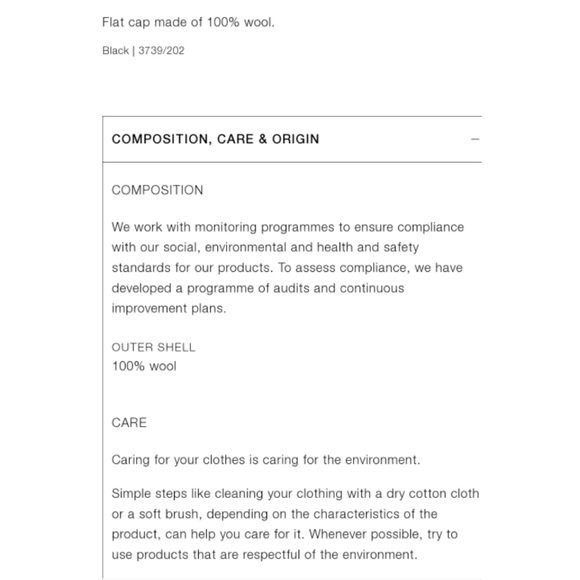 Zara black wool beret hat - Picture 5 of 5